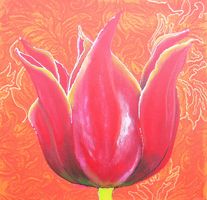 tulp - kunst in een morgen